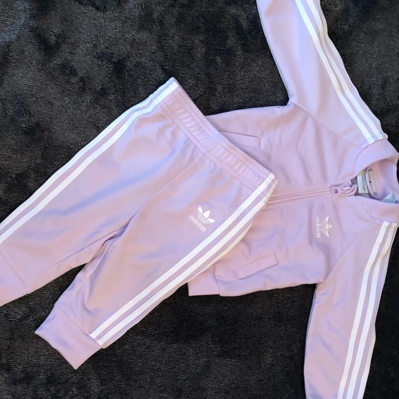 purple baby adidas tracksuit